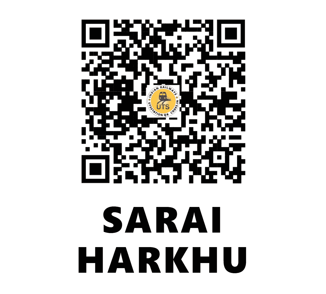 UTS QR Code for SARAI HARKHU - SVZ (NR - UTTAR PRADESH)